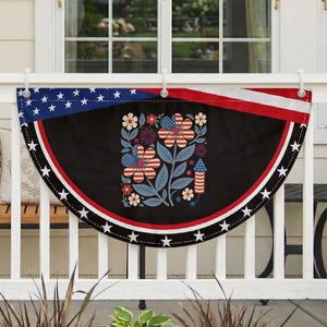 Boho Daisy American Flag Floral Patriotic Fan Flag Gift For Women TS12 2pcs pack Classic Black Print Your Wear