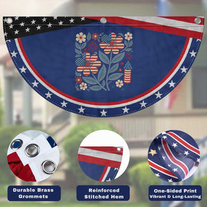 Boho Daisy American Flag Floral Patriotic Fan Flag Gift For Women TS12 Print Your Wear