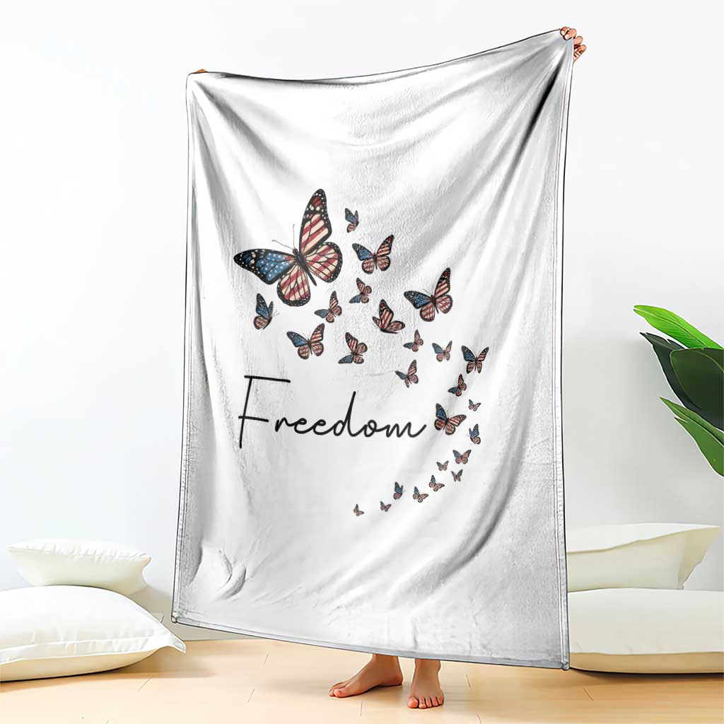 Butterfly Of Freedom American Pride Throw Blanket TS12 Print Your Wear