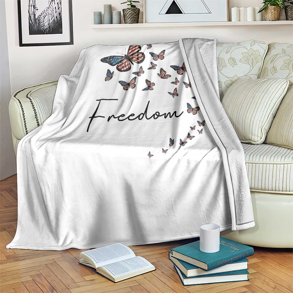 Butterfly Of Freedom American Pride Throw Blanket TS12 Print Your Wear