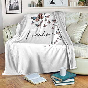 Butterfly Of Freedom American Pride Throw Blanket TS12 Print Your Wear