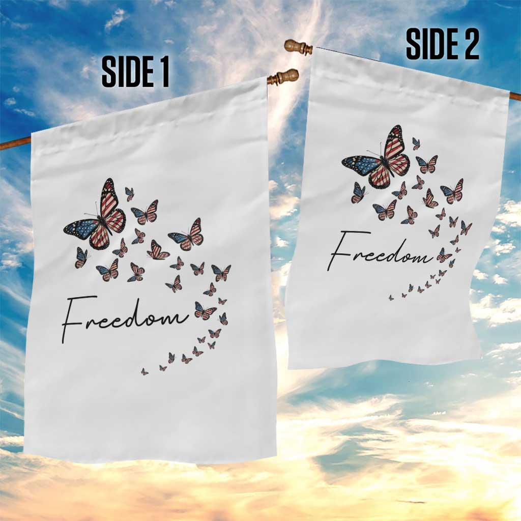 Butterfly Of Freedom American Pride Garden Flag TS12 Print Your Wear
