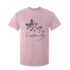 Butterfly Of Freedom American Pride T Shirt For Kid TS12 Light Pink Print Your Wear