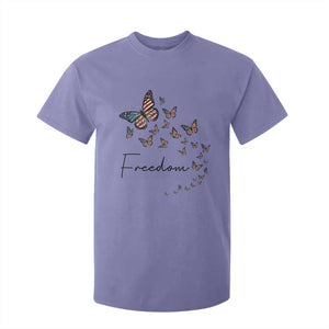 Butterfly Of Freedom American Pride T Shirt For Kid TS12 Violet Print Your Wear