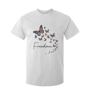Butterfly Of Freedom American Pride T Shirt For Kid TS12 White Print Your Wear