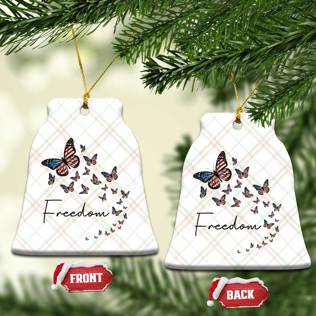 Butterfly Of Freedom American Pride Ceramic Ornament TS12 Print Your Wear