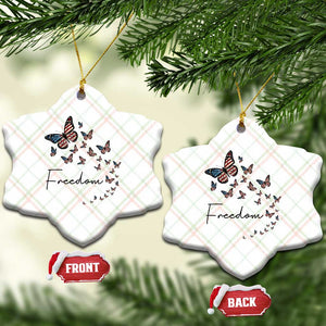 Butterfly Of Freedom American Pride Ceramic Ornament TS12 Print Your Wear