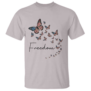 Butterfly Of Freedom American Pride T Shirt TS12 Ice Gray Print Your Wear