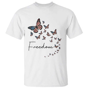 Butterfly Of Freedom American Pride T Shirt TS12 White Print Your Wear