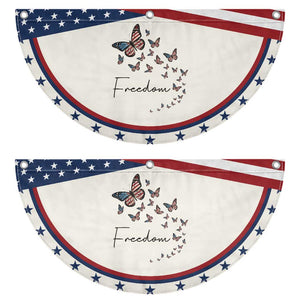 Butterfly Of Freedom American Pride Patriotic Fan Flag TS12 2pcs pack Classic Beige Print Your Wear