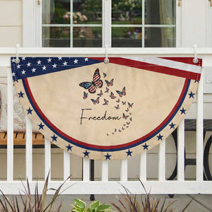 Butterfly Of Freedom American Pride Patriotic Fan Flag TS12 2pcs pack Classic Tan Print Your Wear