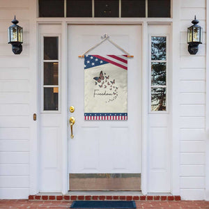 Butterfly Of Freedom American Pride Garden Flag TS12 Print Your Wear