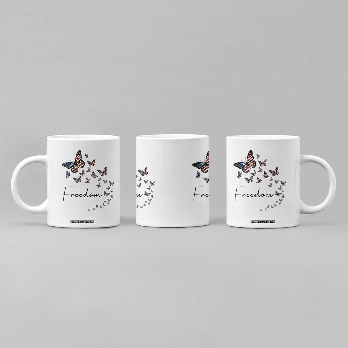Butterfly Of Freedom American Pride Coffee Mug TS12 Print Your Wear