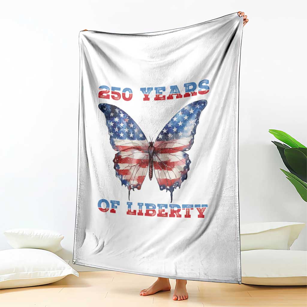 Patriotic Butterfly Throw Blanket 250 Years Of Liberty TS12 Print Your Wear