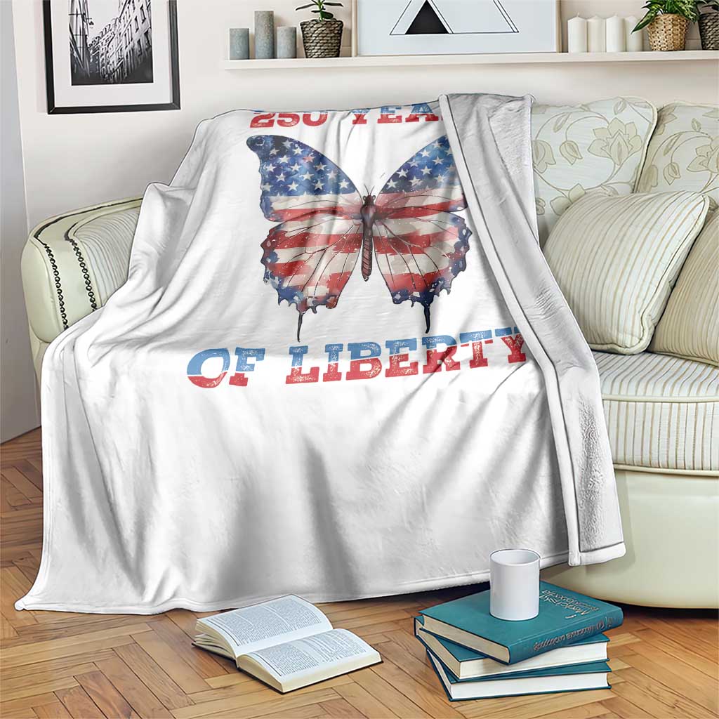 Patriotic Butterfly Throw Blanket 250 Years Of Liberty TS12 Print Your Wear