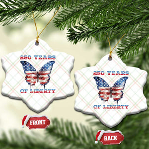 Patriotic Butterfly Ceramic Ornament 250 Years Of Liberty TS12 Print Your Wear