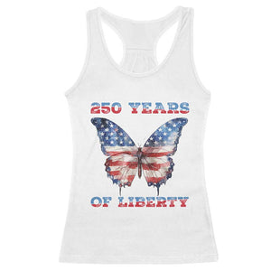 Patriotic Butterfly Racerback Tank Top 250 Years Of Liberty TS12 White Print Your Wear