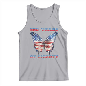 Patriotic Butterfly Tank Top 250 Years Of Liberty TS12 Athletic Heather Print Your Wear