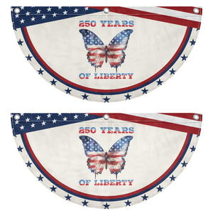 Red White Blue Butterfly Patriotic Fan Flag 250 Years Of Liberty TS12 2pcs pack Classic Beige Print Your Wear