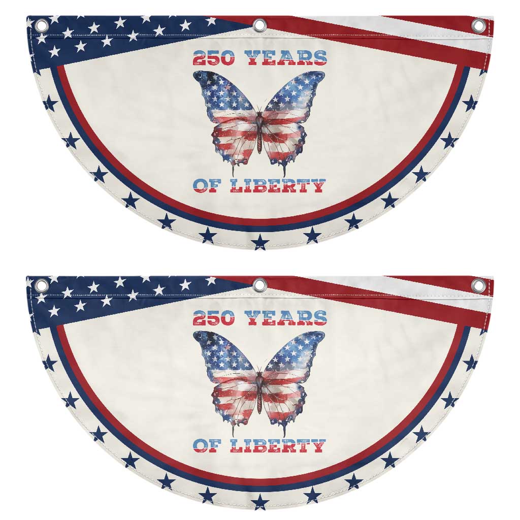 Red White Blue Butterfly Patriotic Fan Flag 250 Years Of Liberty TS12 2pcs pack Classic Beige Print Your Wear