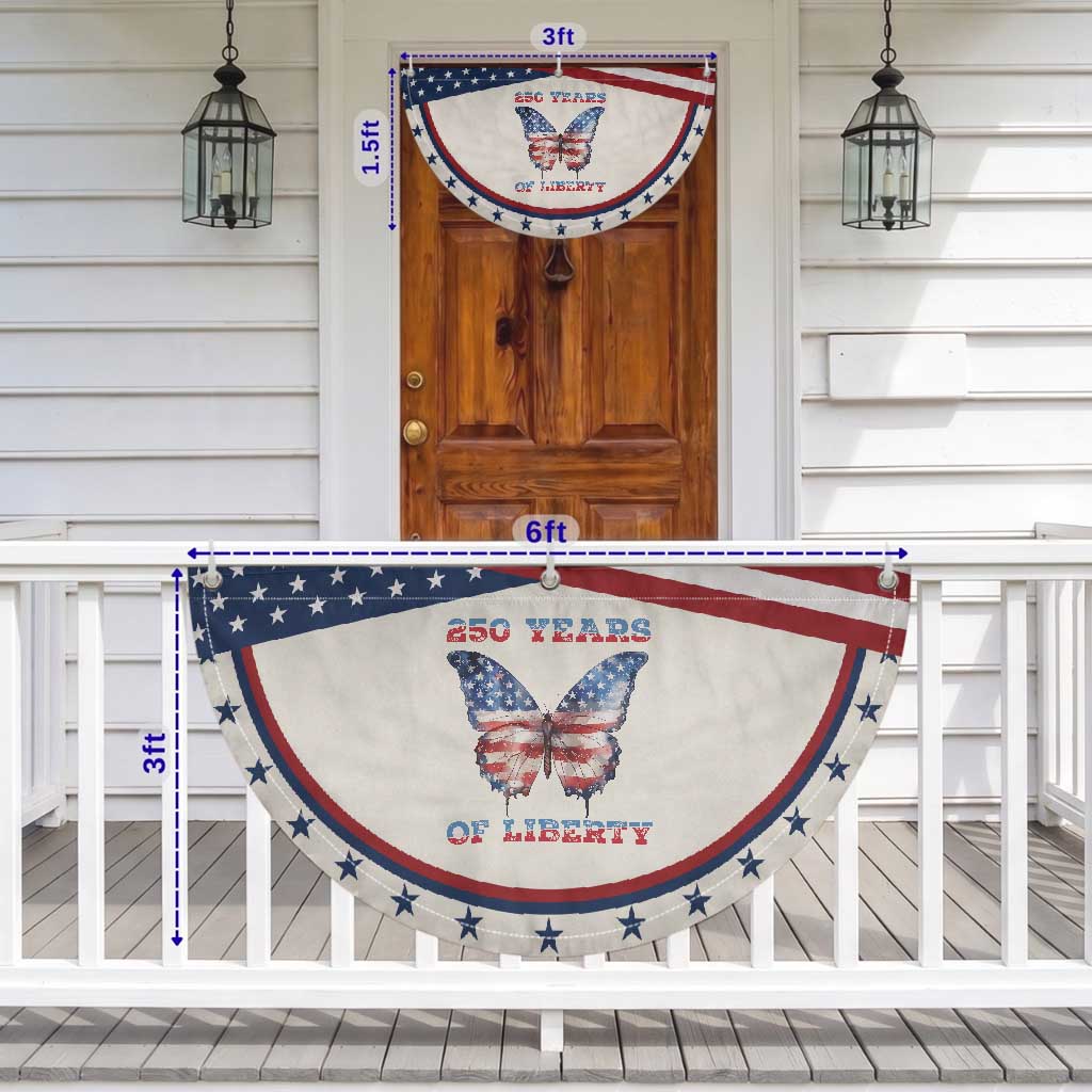 Red White Blue Butterfly Patriotic Fan Flag 250 Years Of Liberty TS12 Print Your Wear