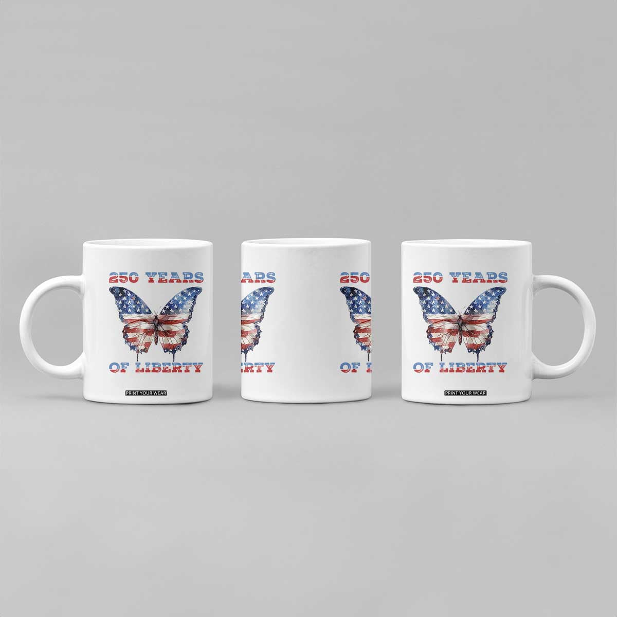 Patriotic Butterfly Coffee Mug 250 Years Of Liberty TS12 Print Your Wear