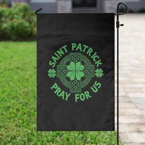 Saint Patrick Pray For Us Garden Flag St Patricks Day Celtic Cross TS12 Print Your Wear