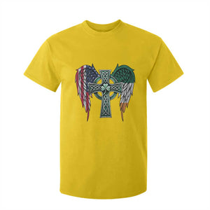 Patriotic Irish American Cross T Shirt For Kid St Patricks Day Religious Gift TS12 Daisy Print Your Wear
