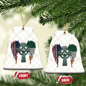Patriotic Irish American Cross Ceramic Ornament St Patricks Day Religious Gift TS12 Print Your Wear