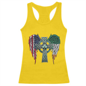 Patriotic Irish American Cross Racerback Tank Top St Patricks Day Religious Gift TS12 Daisy Print Your Wear