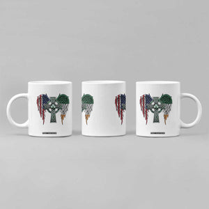Patriotic Irish American Cross Coffee Mug St Patricks Day Religious Gift TS12 Print Your Wear