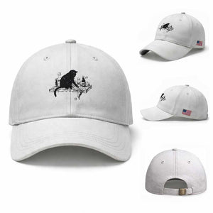 No Kings No Wars No Ice Cat Baseball Cap Political Humor Gift TS12 Baseball Cap Universal Fit White Print Your Wear