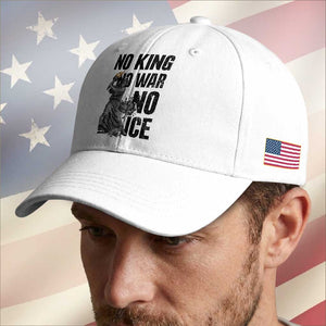 Statue Of Liberty Freedom Protest Baseball Cap No Kings No Wars No Ice TS12 Print Your Wear