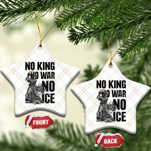 Statue Of Liberty Freedom Protest Ceramic Ornament No Kings No Wars No Ice TS12 Print Your Wear