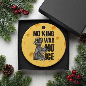 Statue Of Liberty Freedom Protest Ceramic Ornament No Kings No Wars No Ice TS12 1pc Yellow Cheese Print Your Wear