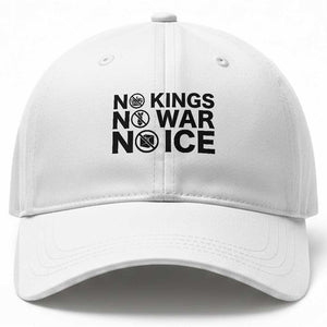 Anti Monarchy Political Baseball Cap No Kings No Wars No Ice TS12 Print Your Wear