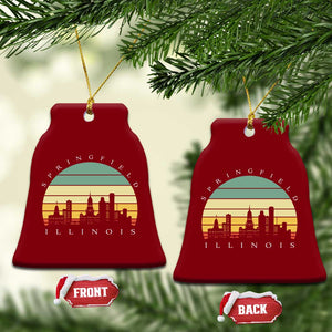 Vintage Springfield Illinois Pride Ceramic Ornament Scenic Cityscape Gift TS12 Print Your Wear