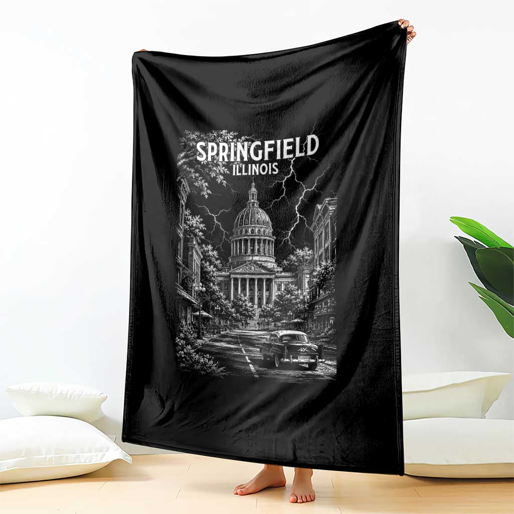Historic Springfield Illinois Architecture Throw Blanket The Prairie State Souvenir Gift TS12 Print Your Wear