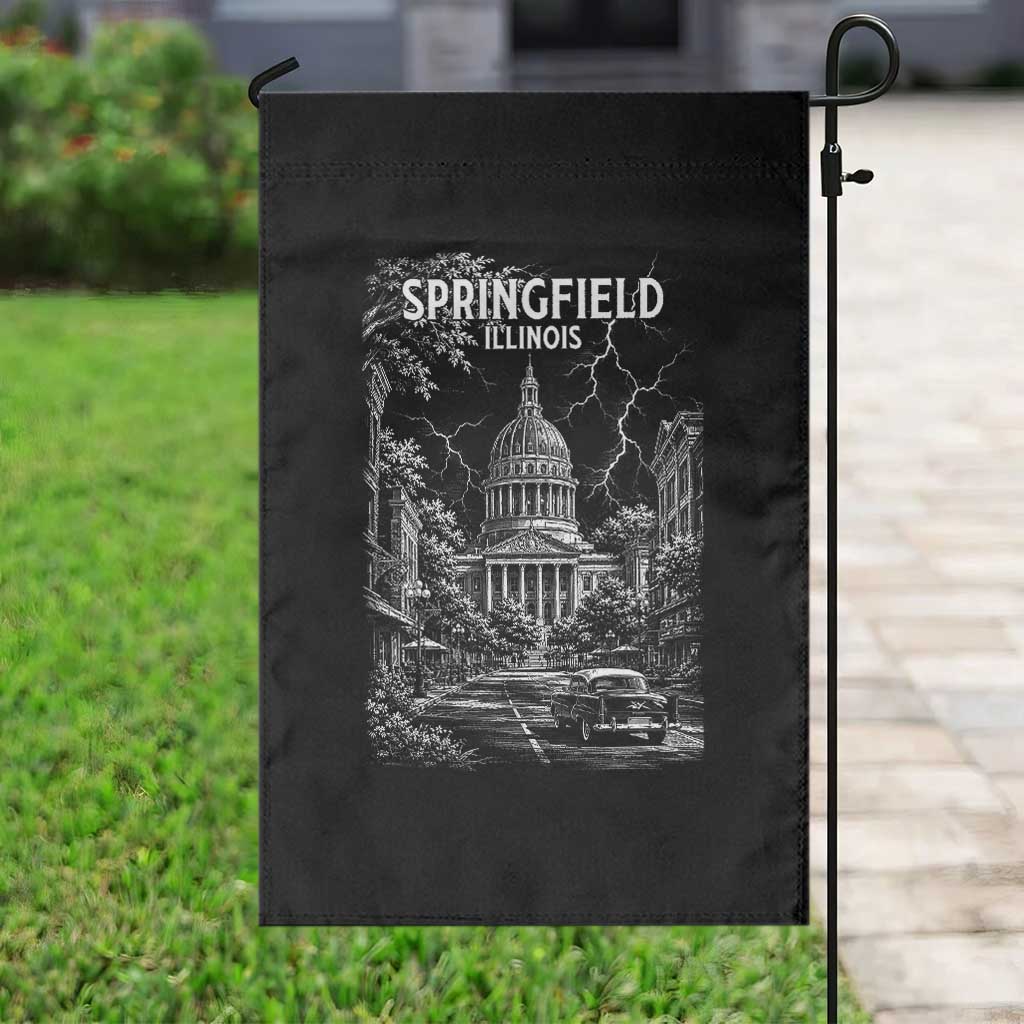 Historic Springfield Illinois Architecture Garden Flag The Prairie State Souvenir Gift TS12 Print Your Wear