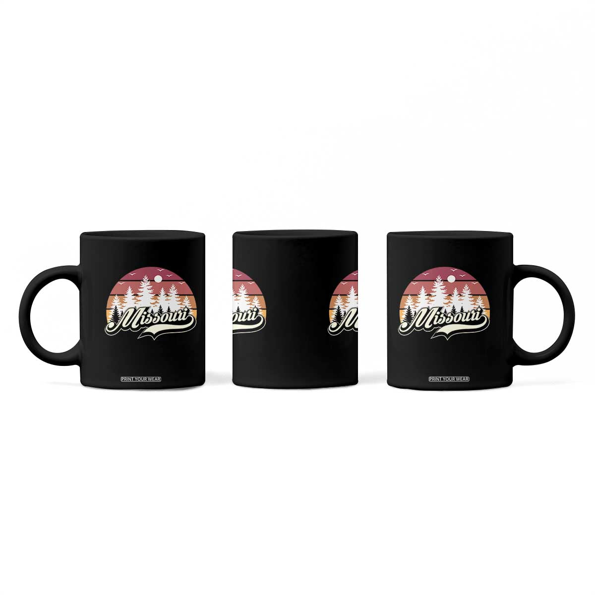 Missouri Travel Gift Coffee Mug Vintage Forest River Landscape TS12 Print Your Wear