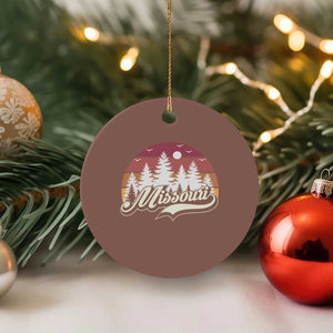 Missouri Travel Gift Ceramic Ornament Vintage Forest River Landscape TS12 1pc Mocha Print Your Wear