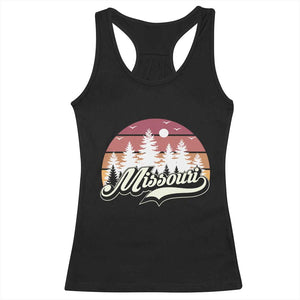 Missouri Travel Gift Racerback Tank Top Vintage Forest River Landscape TS12 Black Print Your Wear