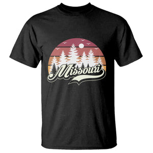 Missouri Travel Gift T Shirt Vintage Forest River Landscape TS12 Black Print Your Wear