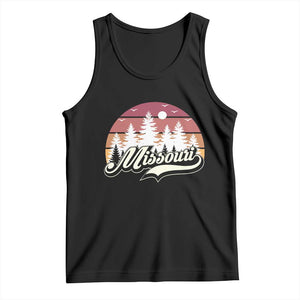 Missouri Travel Gift Tank Top Vintage Forest River Landscape TS12 Black Print Your Wear