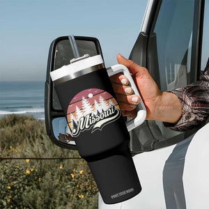 Missouri Travel Gift Tumbler With Handle Vintage Forest River Landscape TS12 Print Your Wear
