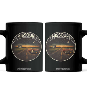 Missouri State Route Highway 66 Coffee Mug Mother Road Travel Gift TS12 Black Print Your Wear
