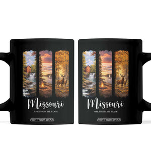 Missouri The Show Me State Coffee Mug Midwest Pride TS12 Black Print Your Wear