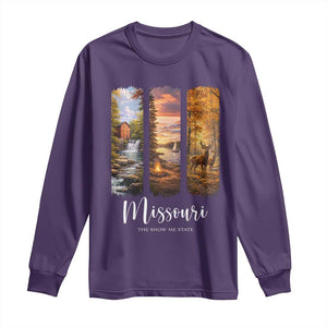 Missouri The Show Me State Long Sleeve Shirt Midwest Pride TS12 Purple Print Your Wear