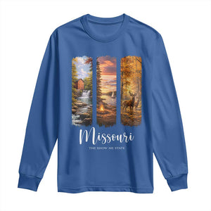 Missouri The Show Me State Long Sleeve Shirt Midwest Pride TS12 Royal Blue Print Your Wear