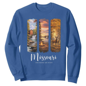 Missouri The Show Me State Sweatshirt Midwest Pride TS12 Royal Blue Print Your Wear